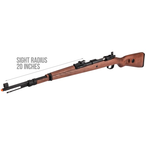 Double Bell WWII Kar 98k Bolt Action Spring Airsoft Rifle (WOOD)