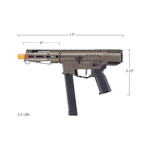 Zion Arms R&D Precision Licensed PW9 Mod 0 Airsoft Rifle (Color: Bronze)