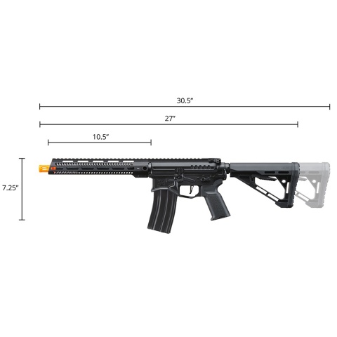 Zion Arms R15 Mod 1 Long Rail Airsoft Rifle with Delta Stock (Color: Black)