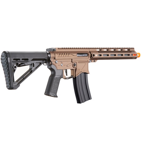 Zion Arms R15 Mod 1 Long Rail Airsoft Rifle with Delta Stock (Color: Bronze)