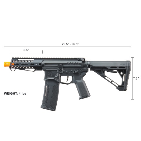 Zion Arms R15 Mod 1 Short Barrel Airsoft Rifle with Delta Stock (Color: Black)