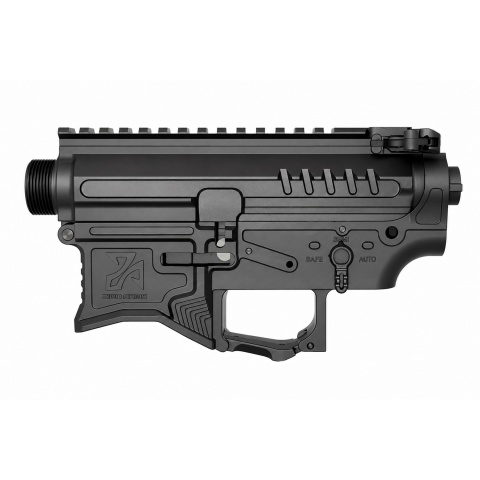 Zion Arms R15 Full Metal AEG Receiver Set for Airsoft M4 Rifles - (Black)