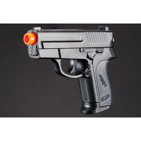 CYMA ZM01B Airsoft Compact Metal Spring Pistol - BLACK