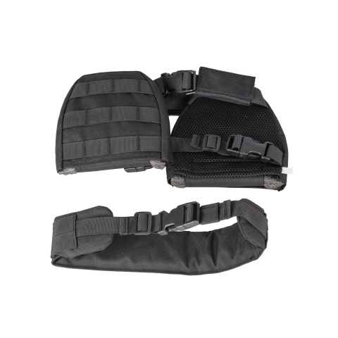 Lancer Tactical 1000D Nylon Children's Tactical Molle Vest w/ Battle Belt [XS] (Black)