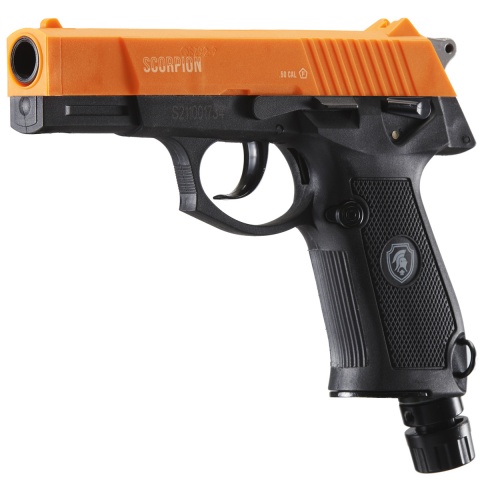Lancer Defense Scorpion .50 Cal CO2 Powered Less Lethal Defense Pistol *Full Set* (Color: Orange / Black)