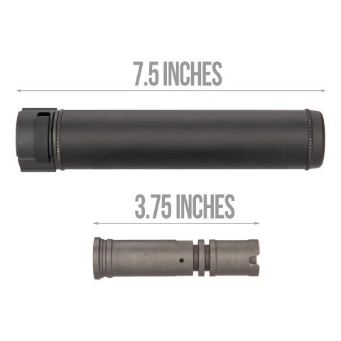 5KU SOCOM Series QD Mock Suppressor w/ Flash Hider [14mm CCW] - BLACK