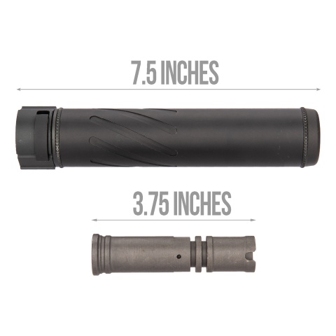 5KU SOCOM Series QD Mock Suppressor w/ Flash Hider [14mm CCW] - BLACK