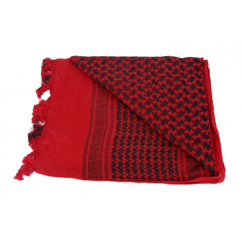 Lancer Tactical Multi-Purpose Shemagh Face Head Wrap - RED/BLACK