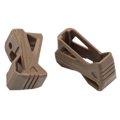 Multi-Functional Quick Pull Holster Magazine Base for M4 Magazines (Tan / Pack of 2)