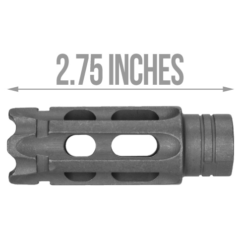 Atlas Custom Works Mini Talon Breacher Muzzle Brake Airsoft Flash Hider - BLACK