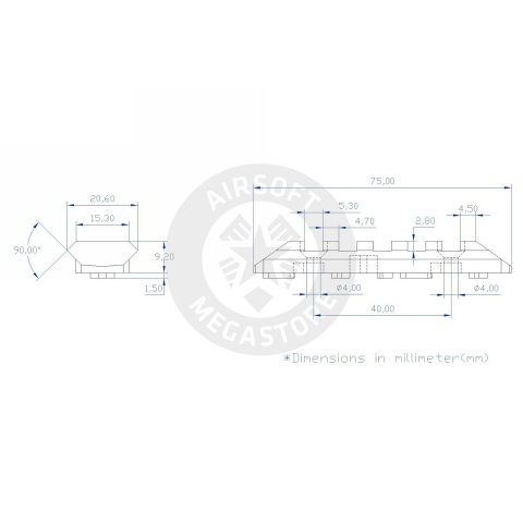 Atlas Custom Works 5-Slot M-LOK Rail Segment (Tan)