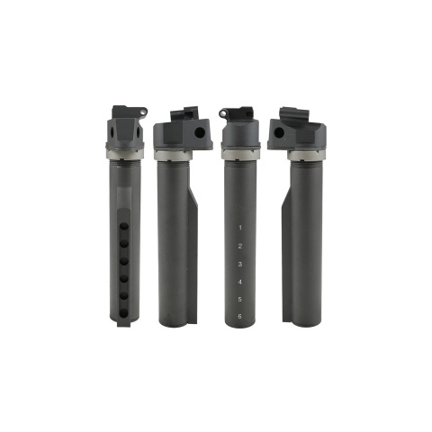 Atlas Custom Works AK to M4 Stock Adaptor with Buffer Tube for E&L AK Series Airsoft Rifles (Color: Black)