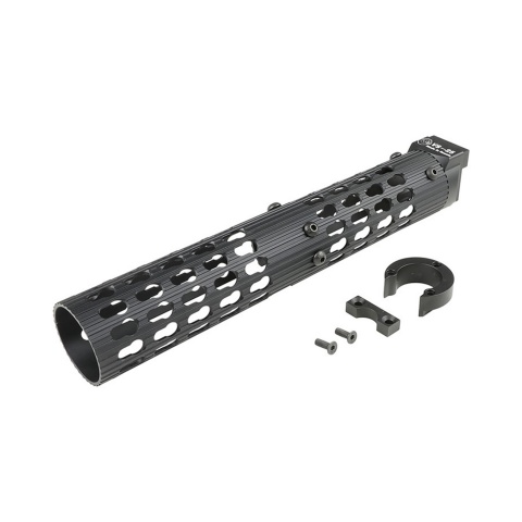Atlas Custom Works VS-25 AK-105 Aluminum KeyMod Tubular Handguard for LCT, GHK, DB (Color: Black)