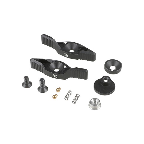 Atlas Custom Works Si Type Ambidextrous Selector for Airsoft M4/M16 Series AEGs (Color: Black)