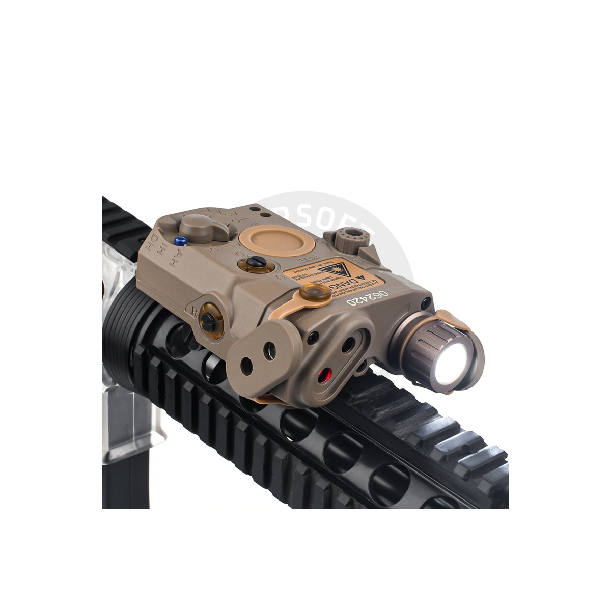 thumbnail image 2 of Element Airsoft LA PEQ15 Multi-Laser Aiming Device - Red/IR Laser & White LED (EX276) 2 of 3