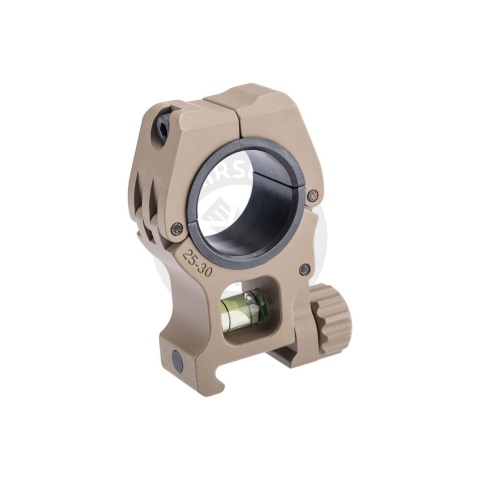 ACW M10 30mm Scope Rings w/ Bubble Level - Dark Earth