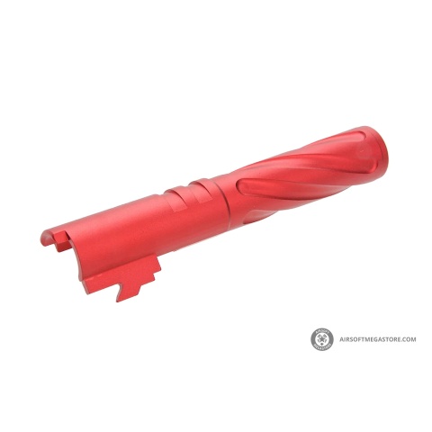 Atlas Custom Works Tornado Aluminum Outer Barrel for TM Hi-Capa 4.3 Airsoft GBB Pistols (Color: Red)