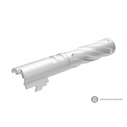 5KU Tornado Aluminum Outer Barrel for TM Hi-Capa 4.3 Airsoft GBB Pistols (Color: Silver)