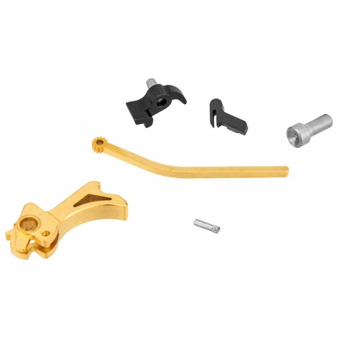 Airsoft Masterpiece CNC Steel Hammer & Sear Set for Hi-Capa [S Style Spur]