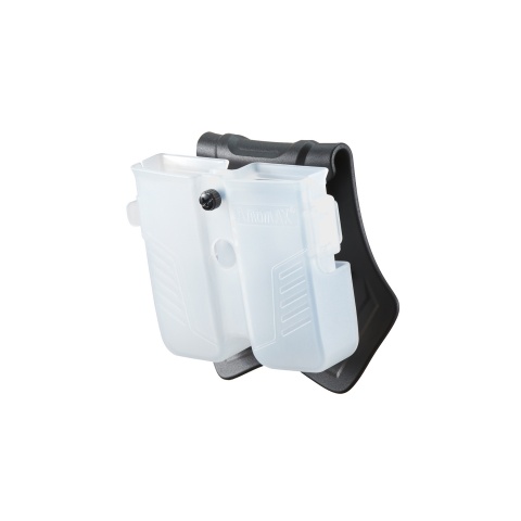 Amomax Universal Double Pistol Mag Pouch (Frost Clear)