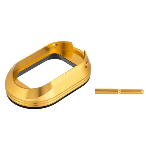Airsoft Masterpiece Magwell w/ POM Base for Hi-Capa Pistols [L Style] - GOLD