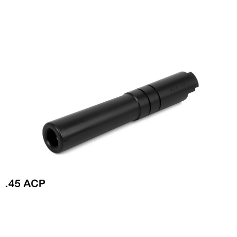 Airsoft Masterpiece .45 ACP Steel Threaded Fixed Outer Barrel for Hi-Capa 4.3 (Color: Black)