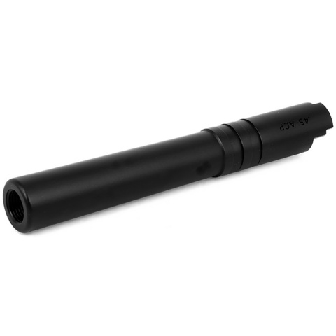 Airsoft Masterpiece .45 ACP Steel Threaded Fixed Outer Barrel for Hi-Capa 5.1 (Color: Black)