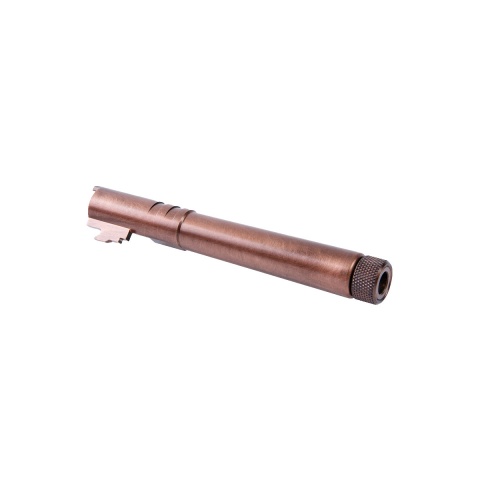 Airsoft Masterpiece Steel Fix Outer Barrel with Threads for Hi-Capa 5.1 GBB Pistols (Copper) 
