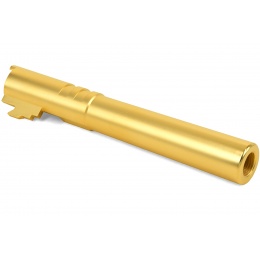 Airsoft Masterpiece .45 ACP Steel Threaded Fixed Outer Barrel for Hi-Capa 5.1 (Color: Gold)