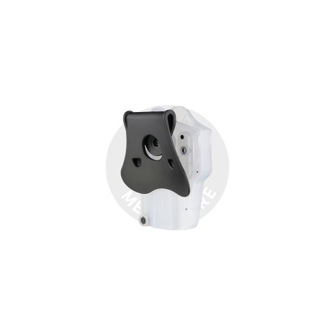 Amomax Q.R. Universal Polymer Paddle Holster (Frosted Clear White)