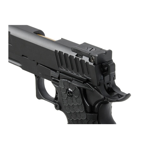 Army Armament R608 Hi-Capa Gas Blowback Airsoft Pistol (Color: Black)