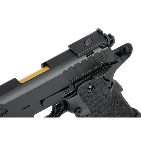 Army Armament R608 Hi-Capa Gas Blowback Airsoft Pistol (Color: Black)
