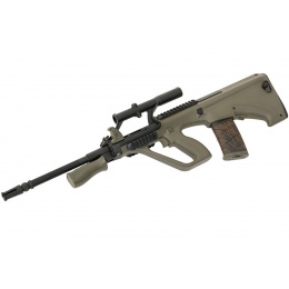 Army Armament Polymer AUG AEG Airsoft Rifle with Scope (Color: OD Green)