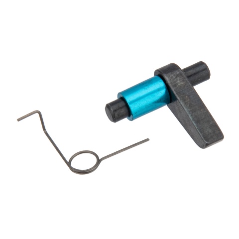 ASG Ultimate Upgrade Airsoft AEG Anti-Reversal Latch w/ Spring for Version 2/3 (Blue)
