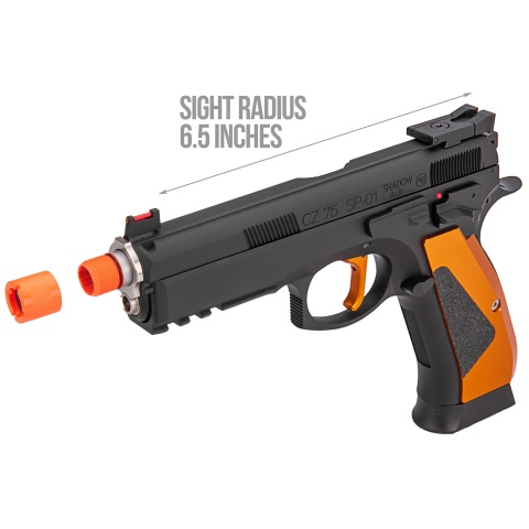 ASG CZ SP-01 Shadow ACCU CO2 GBB Pistol (Black / Orange)