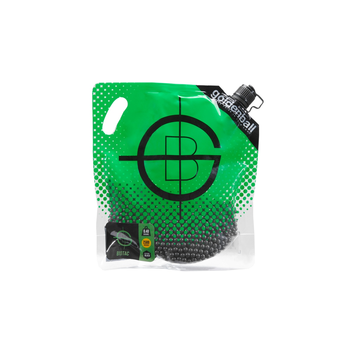 GoldenBall 0.40g Biodegradable Airsoft BBs 2500rd Bag BLACK