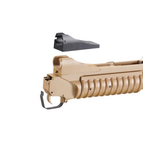 Double Bell M203 Long Type Airsoft Gas Grenade Launcher (Color: Tan)