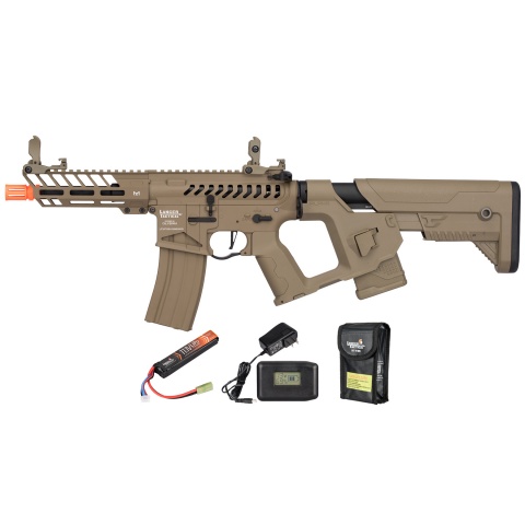 Lancer Tactical Low FPS Enforcer Needle Tail Skeleton AEG w/ Battery and Charger (Color: Tan) 