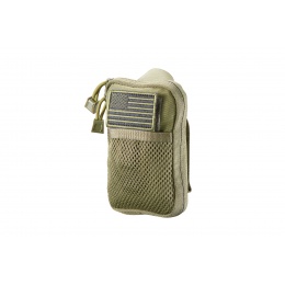 Code 11 Pocket Pouch with U.S. Flag Patch (Color: OD Green)