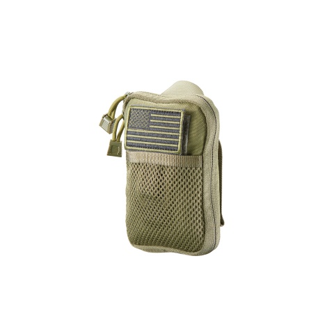 Code 11 Pocket Pouch with U.S. Flag Patch (Color: OD Green)
