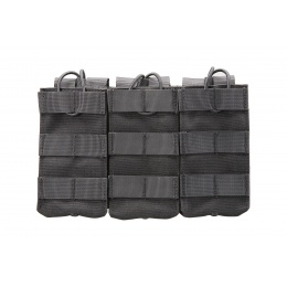 Airsoft Horizontal Double M4 M16 AR-15 Mag Pouch Set MOLLE AUG 