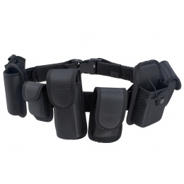 Code 11 Police Battle Belt w/ Hard Shell Pouches (Color: Black)