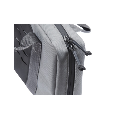 Code 11 13 Inch Pistol Bag with Laser Cut Molle Panel (Color: Grey)