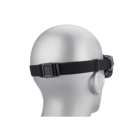 Lancer Tactical Double Layer Airsoft Goggles [Smoke Lens] - BLACK