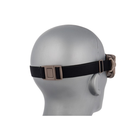 Lancer Tactical Double Layer Airsoft Goggles [Smoke Lens] - TAN