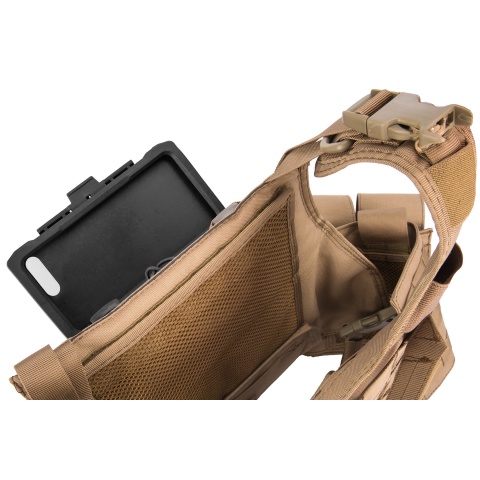 Lancer Tactical iPhone 7/8 Plus MOLLE Mobile Case - BLACK