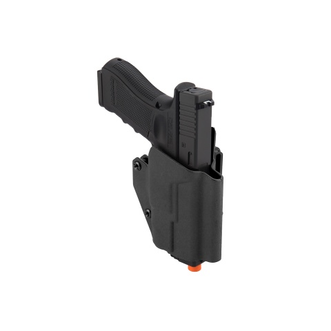 Lancer Tactical Light Bearing Hard Shell Holster for Glock 17 - BLACK