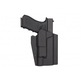Lancer Tactical Light Bearing Hard Shell Holster for Glock 17 [Large] - BLACK