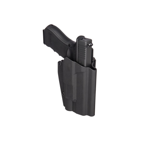 Lancer Tactical Light Bearing Hard Shell Holster for Glock 17 [Large] - BLACK