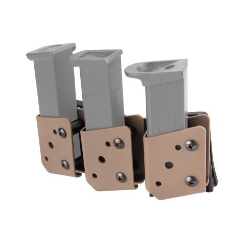 Lancer Tactical IPSC Open Class Competition Triple Magazine Pouch - TAN